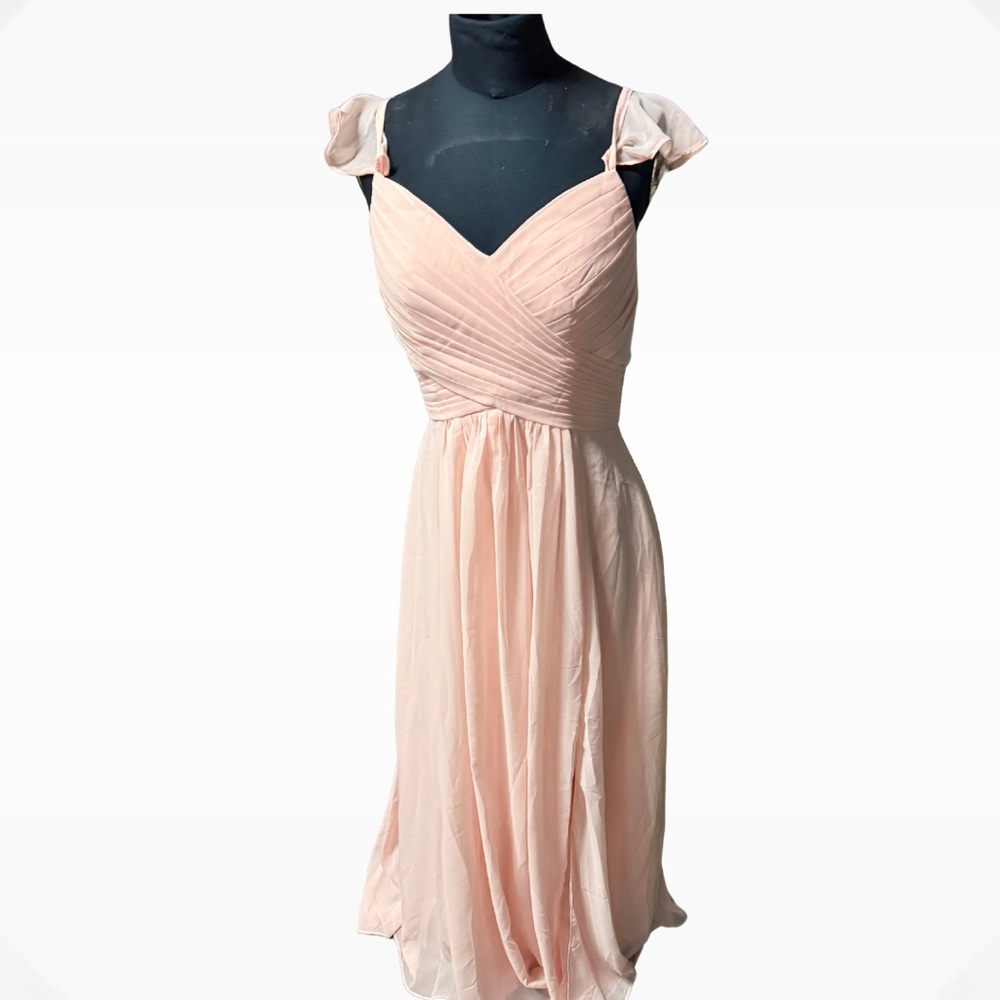Elegant Pink Sleeveless Dress